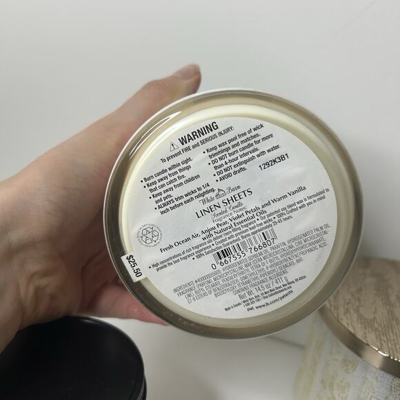 Bath & Body Works Laundry Day Cost Linen Sheets 3 Wick & Single Wick Lot Of 5 - Picture 9 of 10